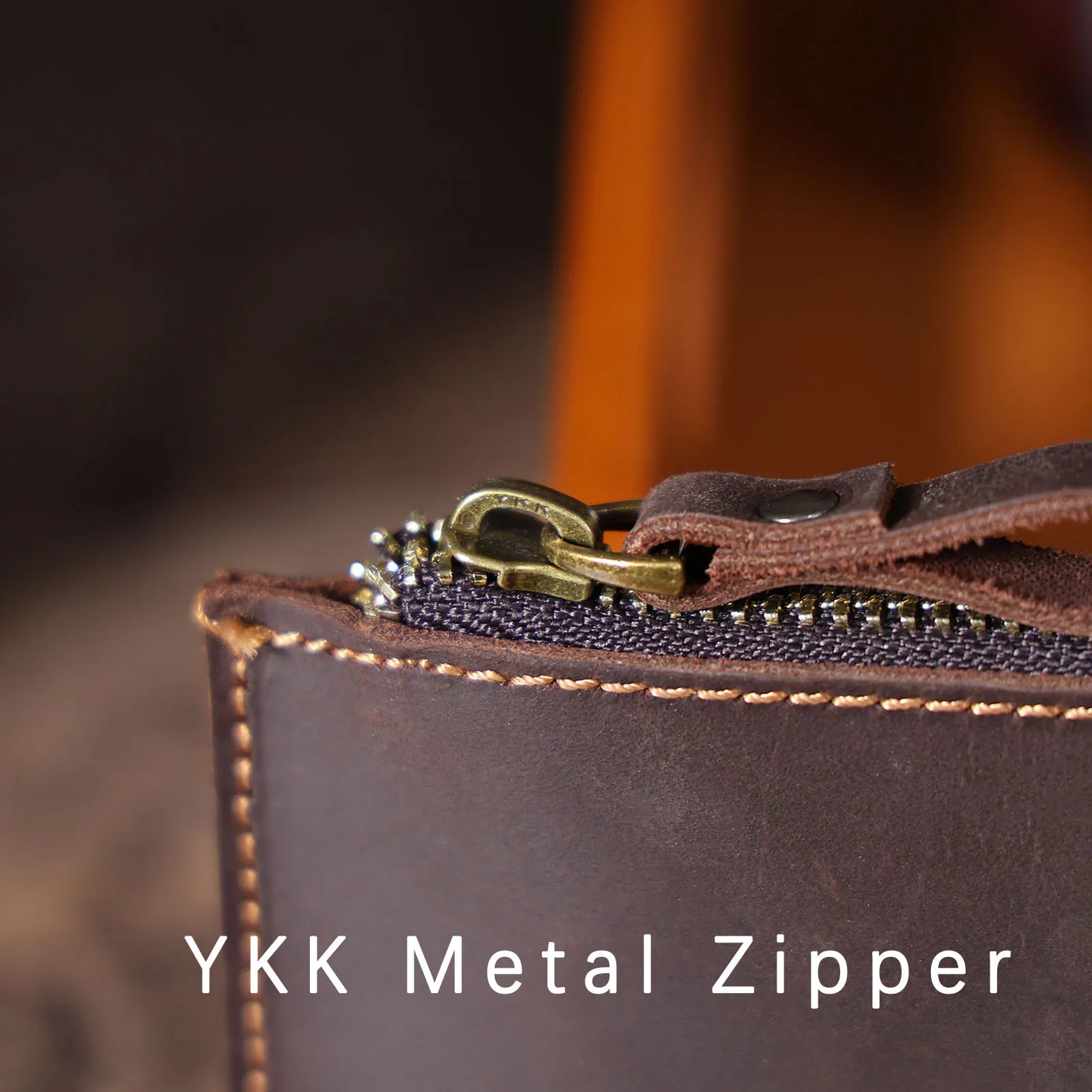 The Stagecoach | Handcrafted Crazy Horse Leather Mini-Vault & YKK Secure Pouch