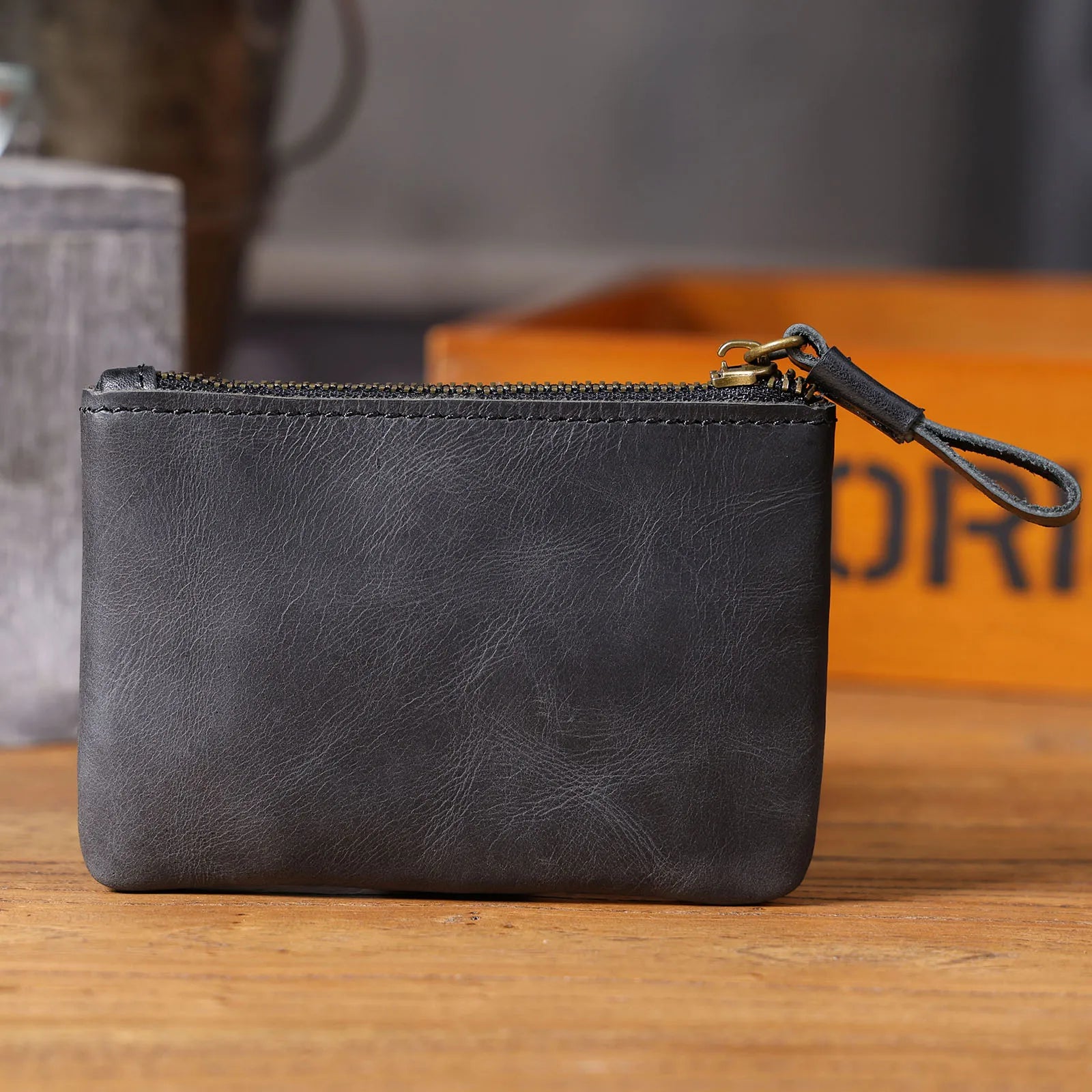 The Scout’s Shilling | Handcrafted Crazy Horse Leather Ultra-Lightweight Mini-Vault