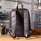 Le sac à dos en cuir « Crazy Horse » fait main The Fortress Scout-Pack pour ordinateur portable 15 pouces