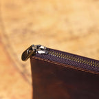 The Silverton Vault | Handgefertigtes Crazy Horse Leder 7.8" langes Portemonnaie & Handy-Clutch