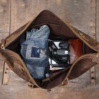 Le Dreadnought | Sac de voyage Frontier Premium en cuir pleine fleur de 50 cm