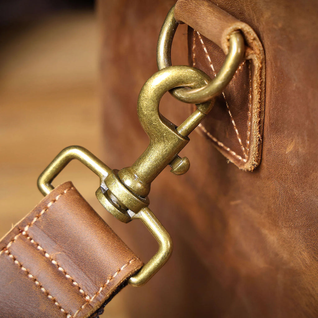 The Artisan | Handcrafted Full-Grain Leather Frontier Weekender