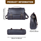 The Pony Express | Sac bandoulière Frontier en cuir Crazy Horse fait à la main