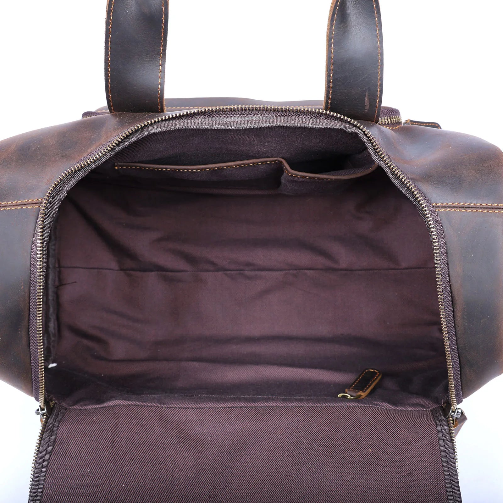 The Short-Haul | Handgefertigte Crazy Horse Leder 16" Frontier Stage-Bag