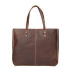 Sac fourre-tout fait main en cuir italien | Le transporteur Merchant Satchel