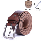 La ceinture Civic Cinch | Ceinture rétro 3,8 cm en cuir de vachette véritable