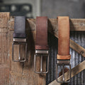 The Drover | Verdickter italienischer Rindsleder Frontier Jeansgürtel