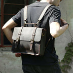 The Ambassador | Handcrafted Crazy Horse Leather 3-in-1 Frontier Convertible & Backpack