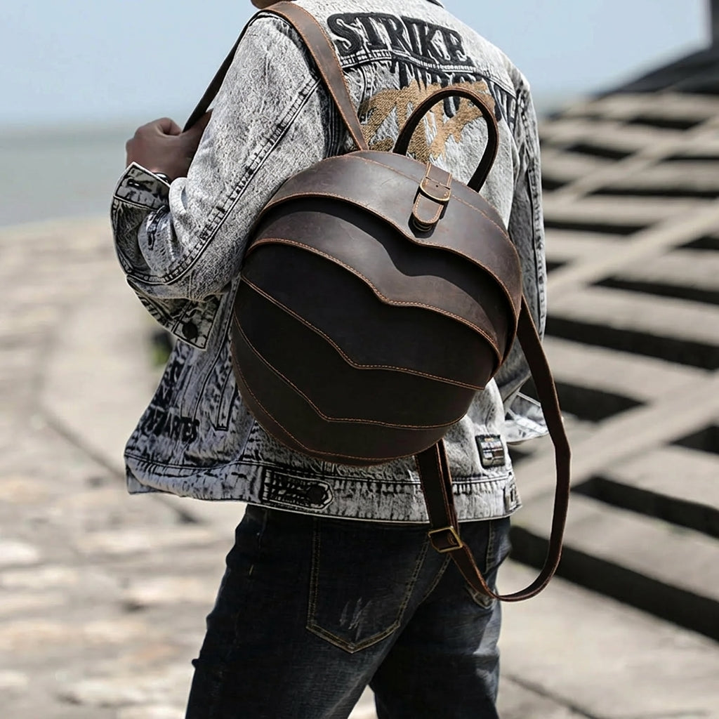 The Scarab | Original Design Layered Handmade Cowhide Frontier Shell-Pack