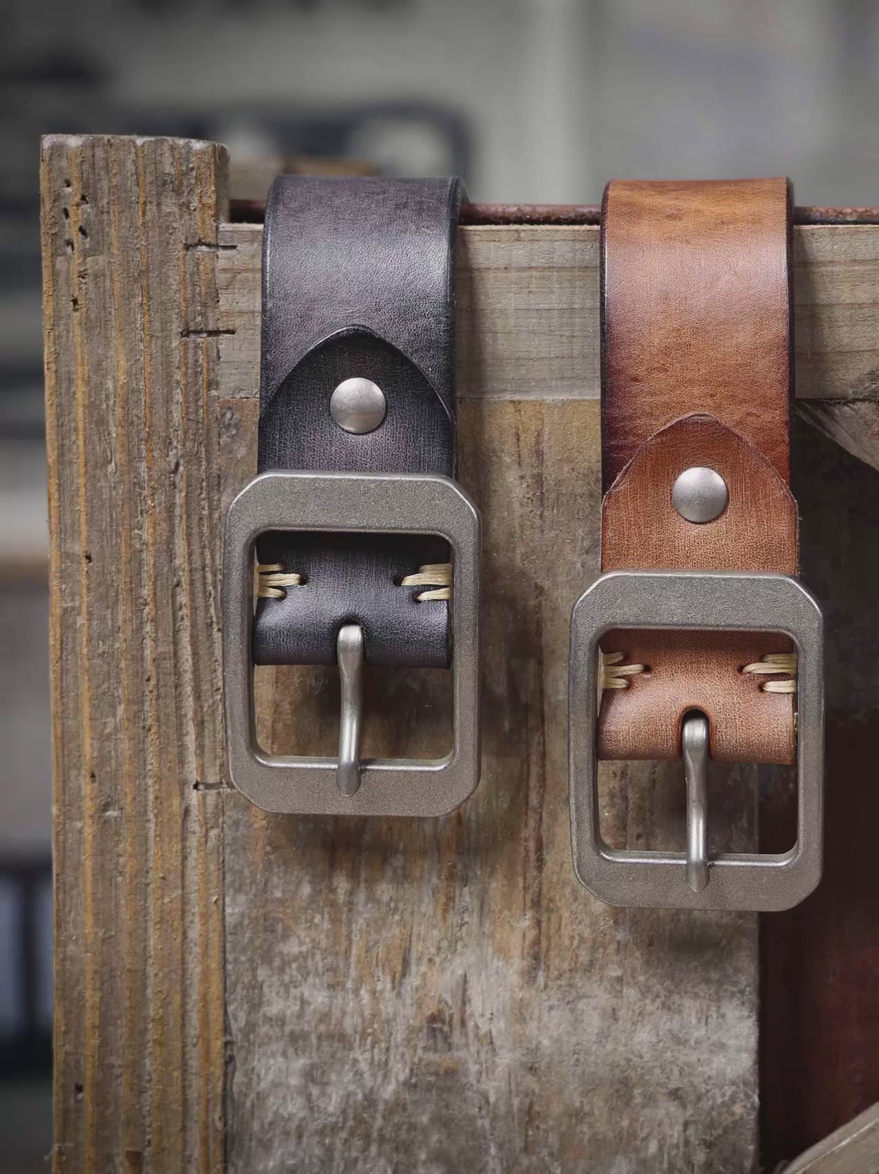 The Iron-Clad | Thickened Italian Cowhide & Stainless Steel Frontier Belt