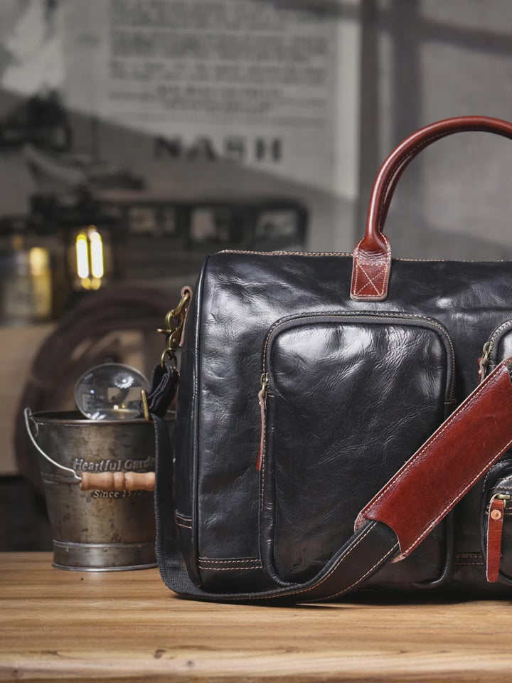 The Outbound | 19-Inch Italian Cowhide Frontier Duffel & Weekender