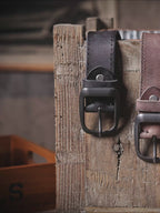 Le Stockman | Ceinture en cuir de vache italien épais 3,3 cm Frontier Denim