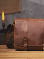 Le Sentry Messenger | Sac à bandoulière en cuir italien fait main