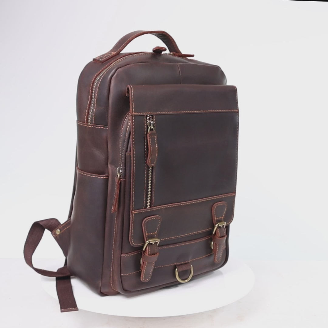 The Legacy Long-Rider | Artisan Handcrafted Full-Grain 100-Year Backpack