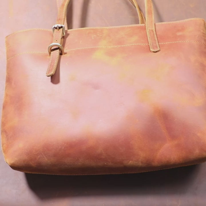 Handmade Italian Leather Shoulder Bag | The Surveyor Vintage Satchel