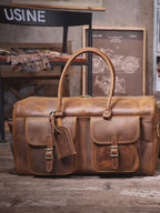 The Iron-Horse | Handgefertigte Overland Duffel aus Crazy Horse Leder