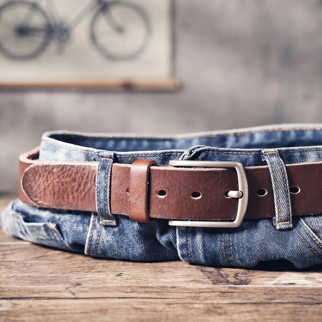 La ceinture Civic Cinch | Ceinture rétro 3,8 cm en cuir de vachette véritable