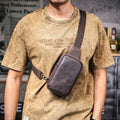 Le Saddle-Chest | Sac bandoulière de grande capacité en cuir pleine fleur véritable